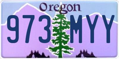 OR license plate 973MYY
