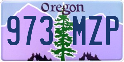 OR license plate 973MZP