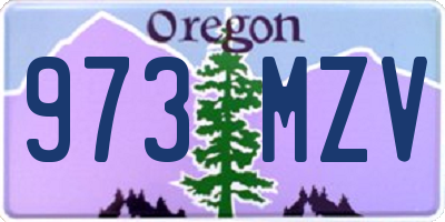 OR license plate 973MZV