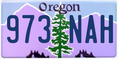 OR license plate 973NAH