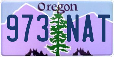 OR license plate 973NAT