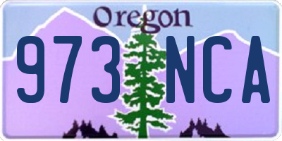 OR license plate 973NCA