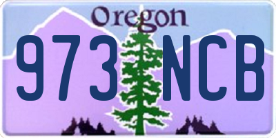 OR license plate 973NCB