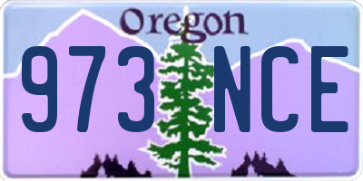 OR license plate 973NCE
