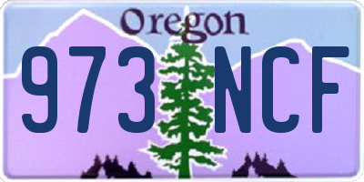 OR license plate 973NCF