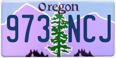 OR license plate 973NCJ