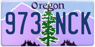 OR license plate 973NCK