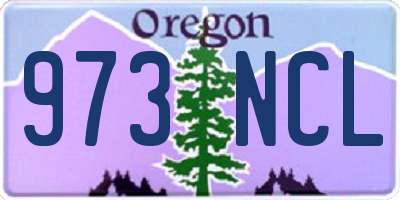 OR license plate 973NCL