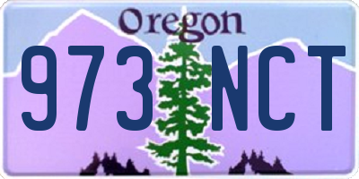 OR license plate 973NCT