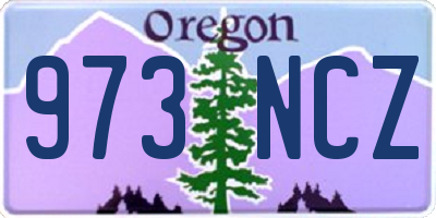 OR license plate 973NCZ