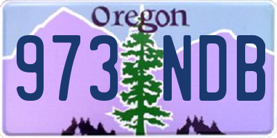 OR license plate 973NDB