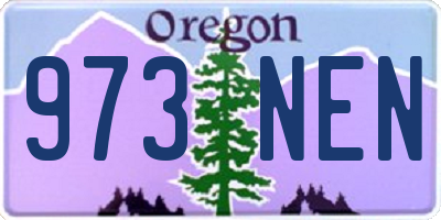 OR license plate 973NEN