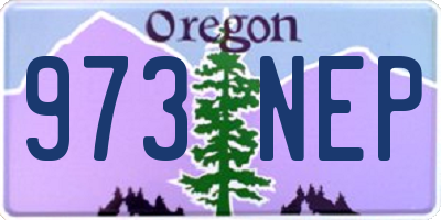 OR license plate 973NEP