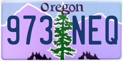 OR license plate 973NEQ