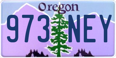 OR license plate 973NEY