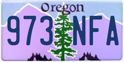 OR license plate 973NFA