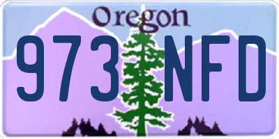 OR license plate 973NFD