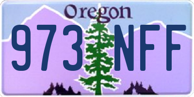 OR license plate 973NFF