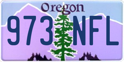 OR license plate 973NFL