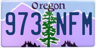 OR license plate 973NFM