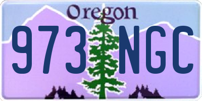 OR license plate 973NGC
