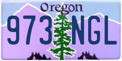 OR license plate 973NGL