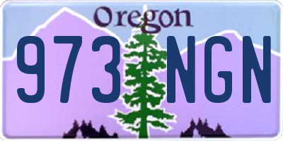 OR license plate 973NGN