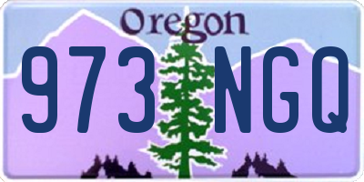 OR license plate 973NGQ