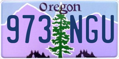 OR license plate 973NGU