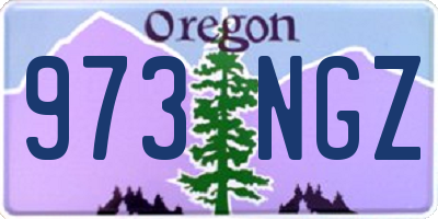 OR license plate 973NGZ