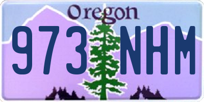 OR license plate 973NHM