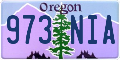 OR license plate 973NIA