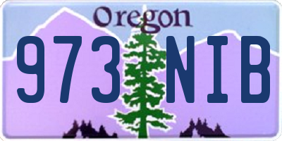 OR license plate 973NIB