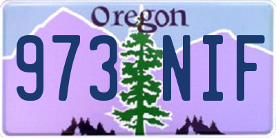 OR license plate 973NIF