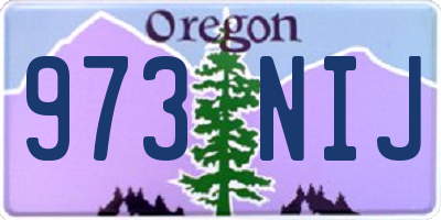 OR license plate 973NIJ