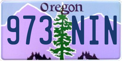 OR license plate 973NIN