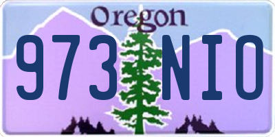 OR license plate 973NIO
