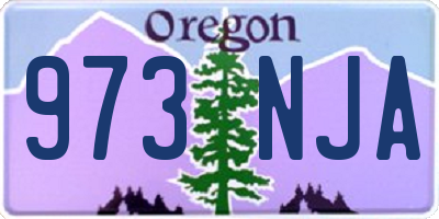 OR license plate 973NJA
