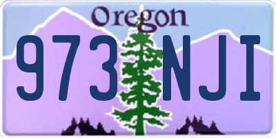 OR license plate 973NJI