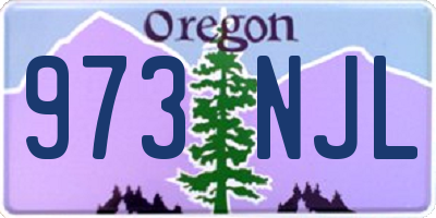 OR license plate 973NJL