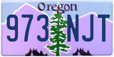 OR license plate 973NJT