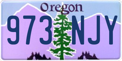 OR license plate 973NJY