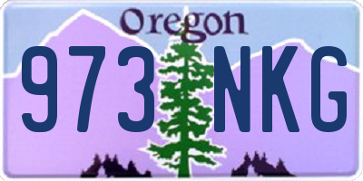 OR license plate 973NKG