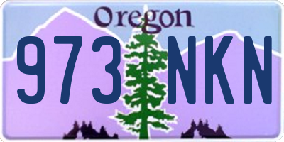OR license plate 973NKN