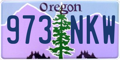OR license plate 973NKW