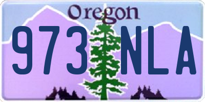 OR license plate 973NLA