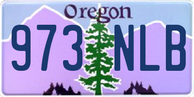 OR license plate 973NLB