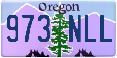 OR license plate 973NLL