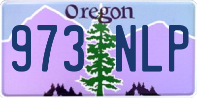 OR license plate 973NLP