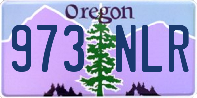 OR license plate 973NLR